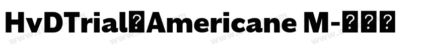 HvDTrial_Americane M字体转换 HvDTrial_Americane M字体转换